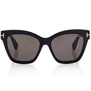 Tom Ford Women Butterfly  Frame Lava Black Sunglasses