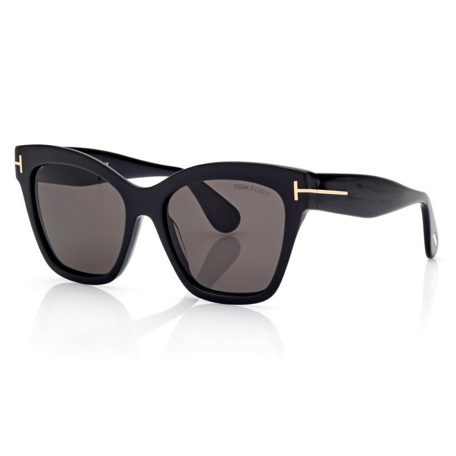 Tom Ford Women Butterfly  Frame Lava Black Sunglasses