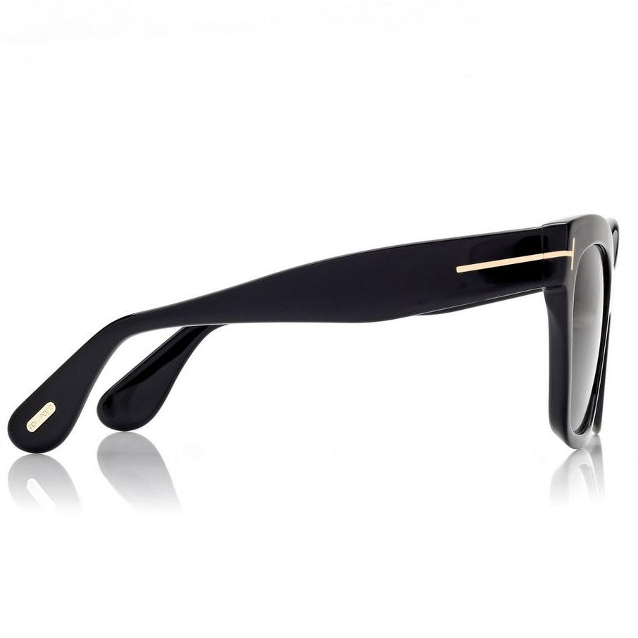 Tom Ford Women Butterfly  Frame Lava Black Sunglasses