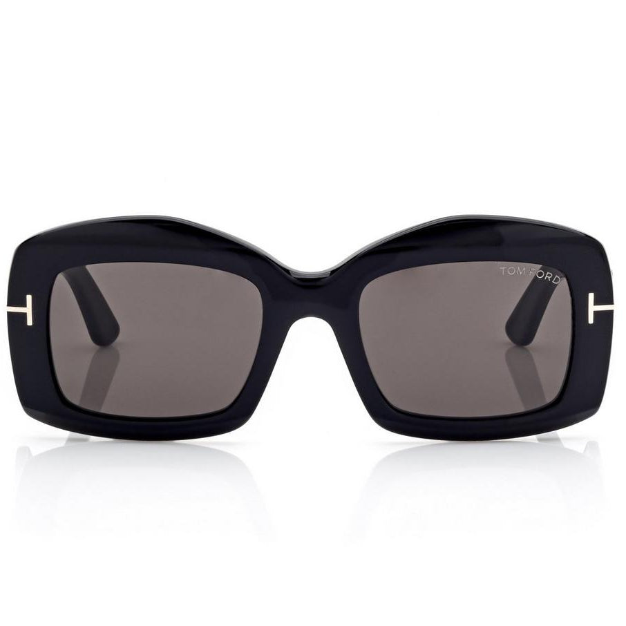 Tom Ford Women Square Frame Antique Black Sunglasses