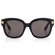 Tom Ford Women Square Frame Onyx Black Sunglasses