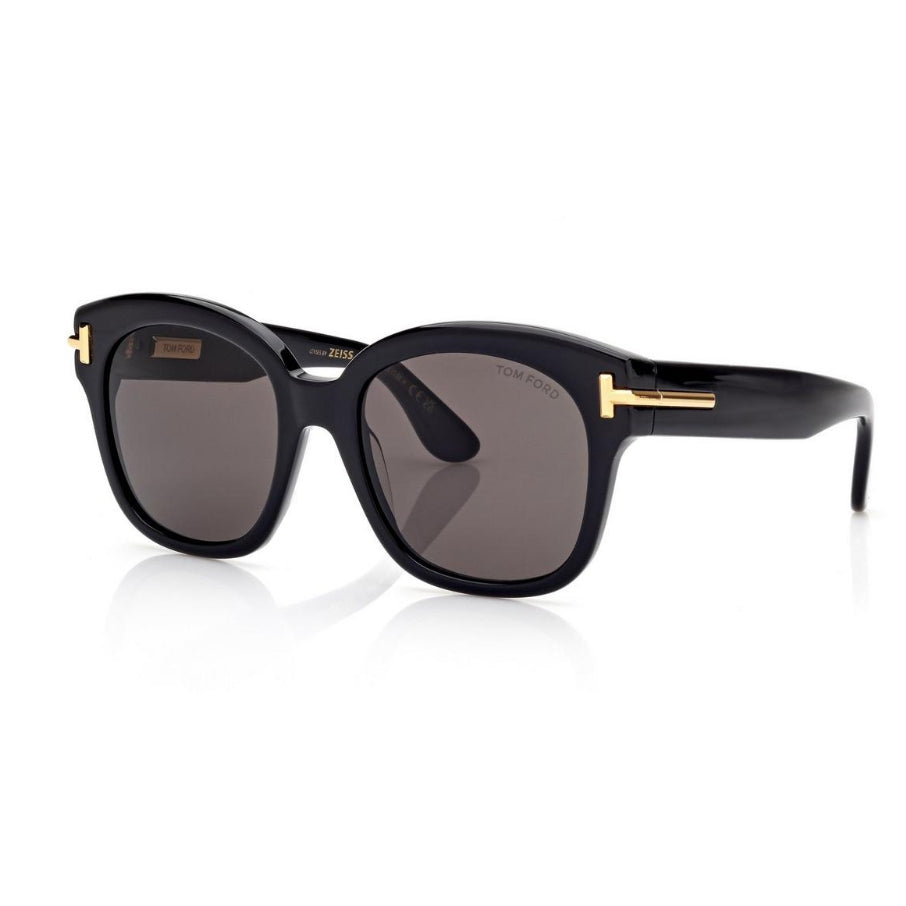 Tom Ford Women Square Frame Onyx Black Sunglasses