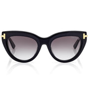 Tom Ford Women Cat-Eye Frame Shiny Black Sunglasses