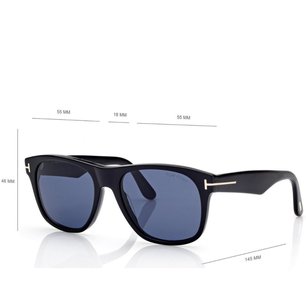 Tom Ford Men Sqaure Frame Deep Black Sunglasse