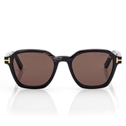 Tom Ford Men Geometric Frame Black Horn Sunglasse