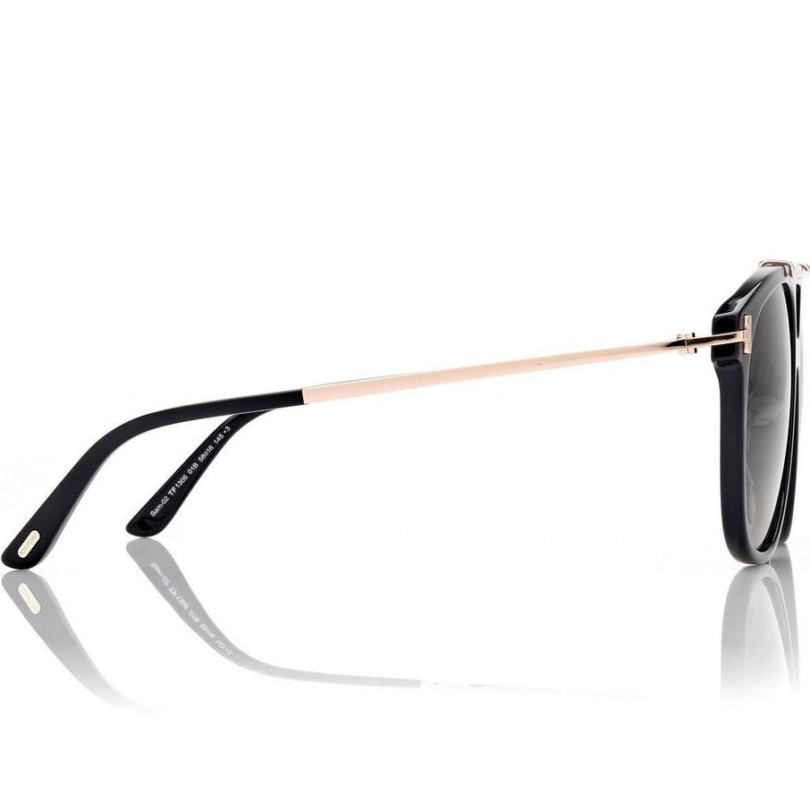 Tom Ford Women Pilot Frame Black Sunglasse