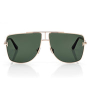 Tom Ford Women Navigator Frame Gold Sunglasses