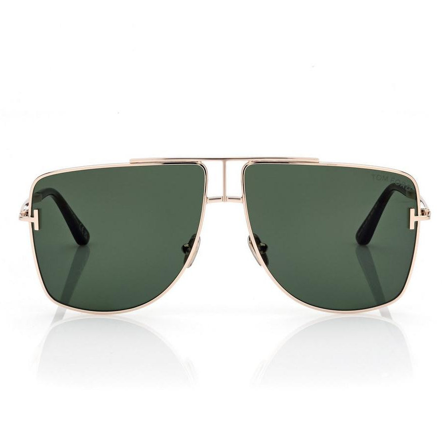 Tom Ford Women Navigator Frame Gold Sunglasses