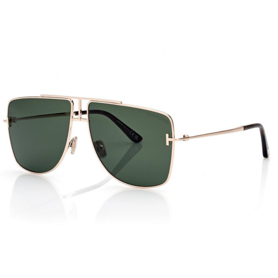 Tom Ford Women Navigator Frame Gold Sunglasses