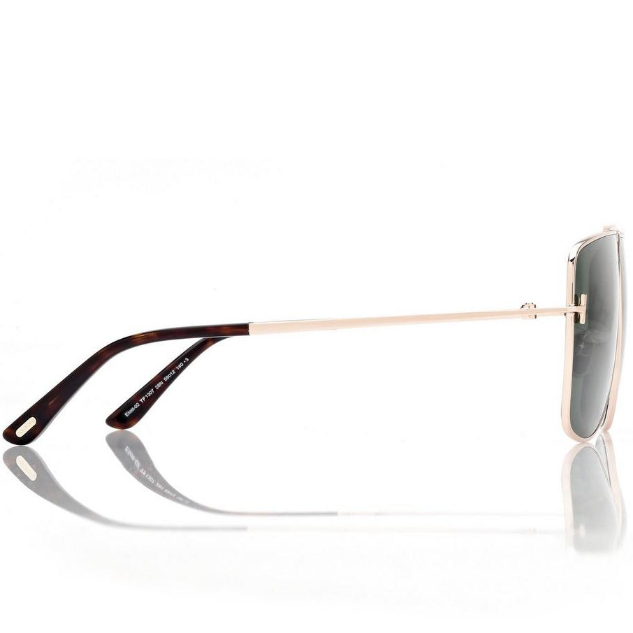 Tom Ford Women Navigator Frame Gold Sunglasses