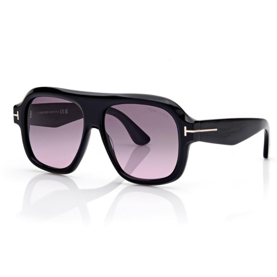 Tom Ford Women pilot Frame Coil Black Sunglasses