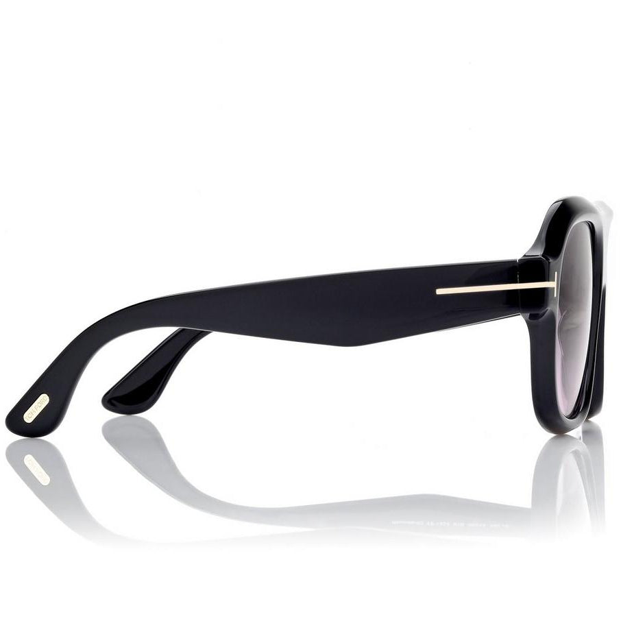Tom Ford Women pilot Frame Coil Black Sunglasses