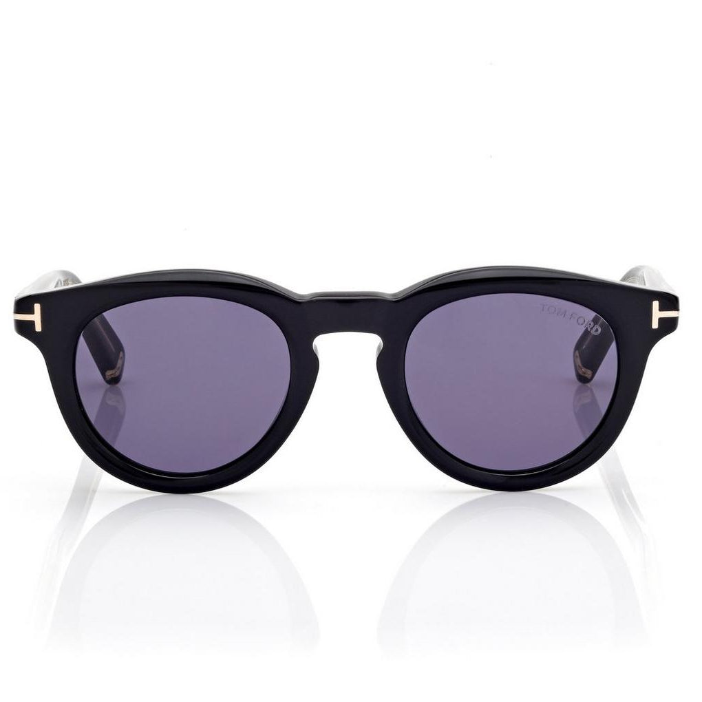 Tom Ford Men Pantos Round Frame Black Sunglasses