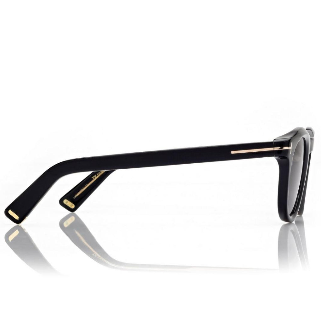Tom Ford Men Pantos Round Frame Black Sunglasses