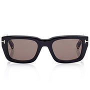 Tom Ford Men Sqaure Frame Dark Shiny Black Sunglasse