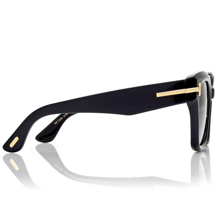 Tom Ford Women Square Frame Olive Black Sunglasses