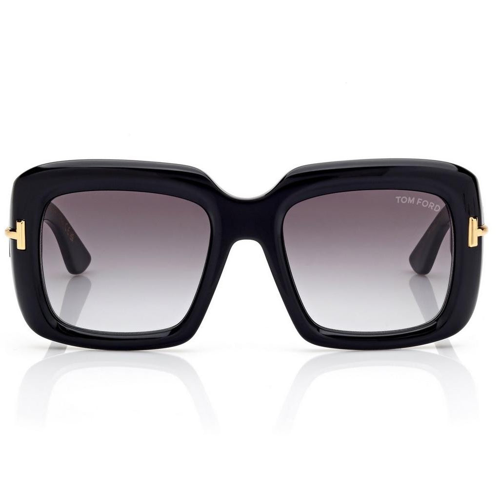 Tom Ford Women Square Frame Black Sunglasses