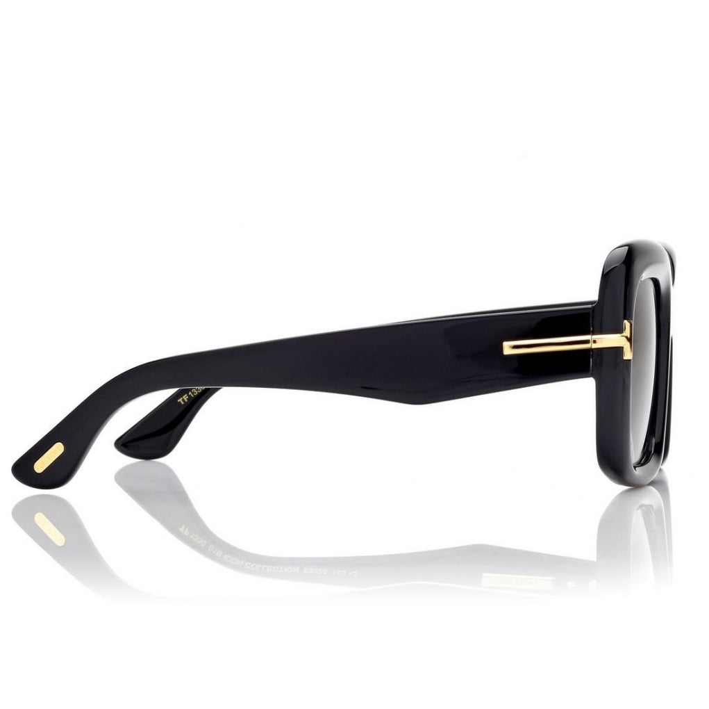 Tom Ford Women Square Frame Black Sunglasses