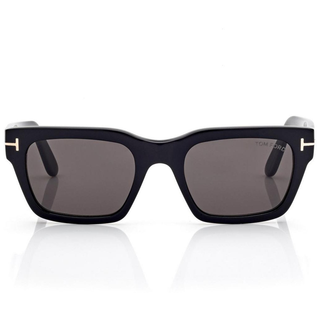 Tom Ford Women Sqaure Frame Shiny Deep Black Sunglasse