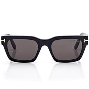 Tom Ford Men Round Sqaure Frame Shiny Deep Black Sunglasse