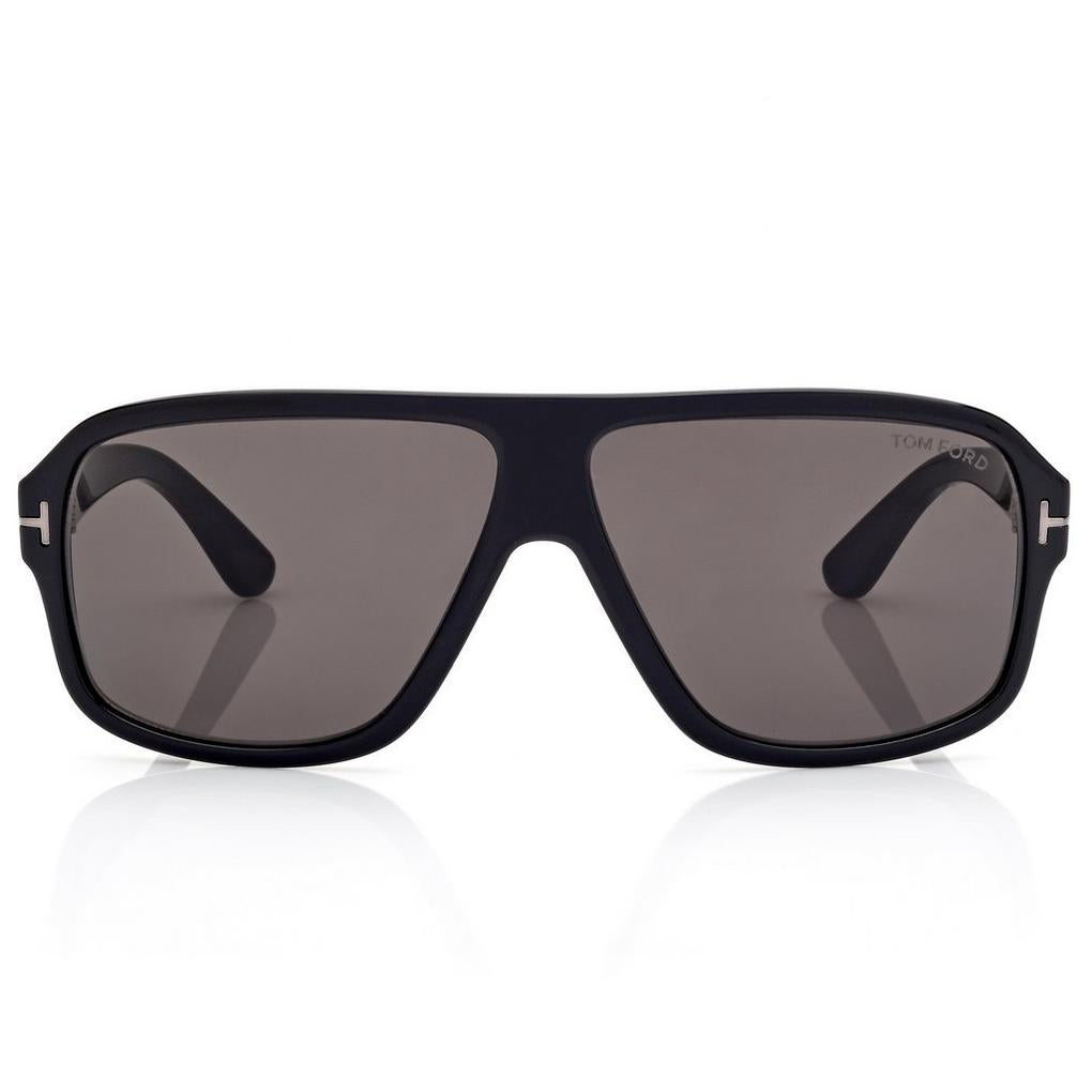 Tom Ford Men Pilot Frame Shiny Deep Black Sunglasse
