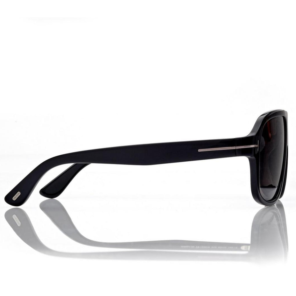 Tom Ford Men Pilot Frame Shiny Deep Black Sunglasse