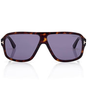 Tom Ford Women Pilot Frame Dark Havana Sunglasses