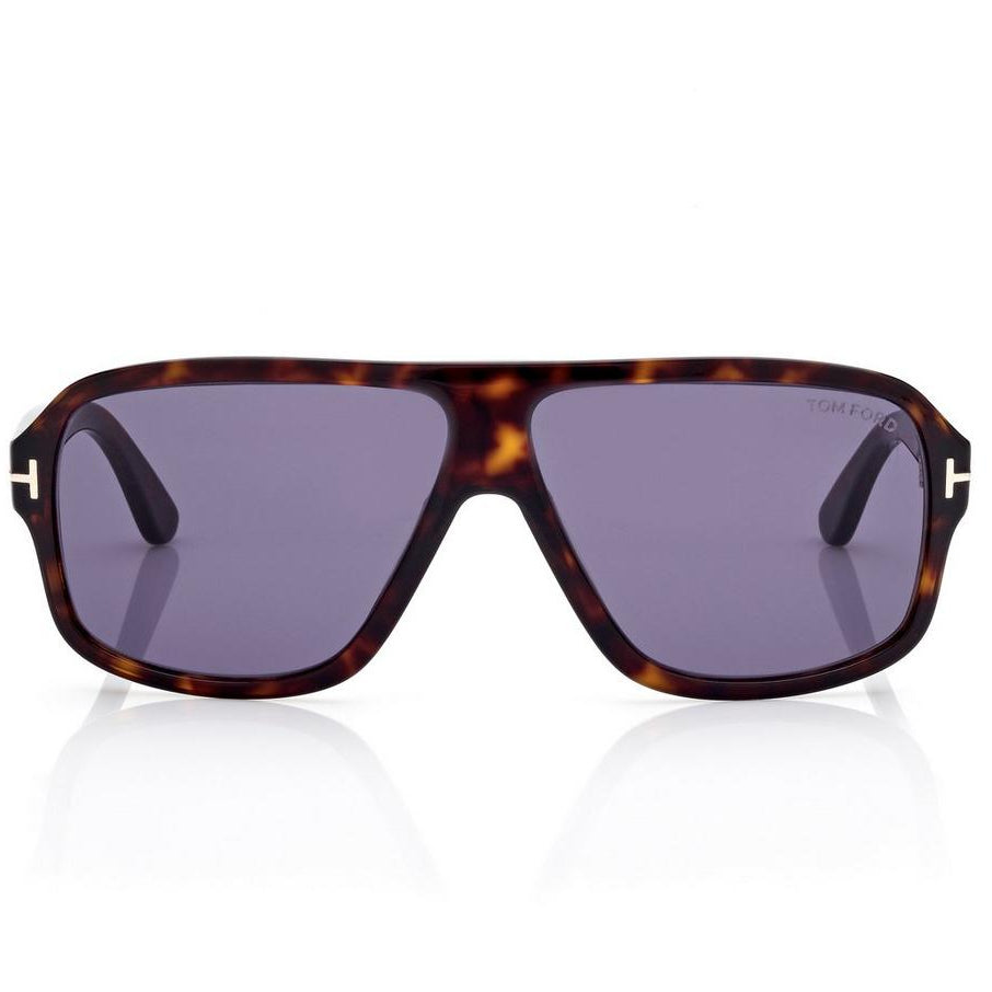 Tom Ford Women Pilot Frame Dark Havana Sunglasses