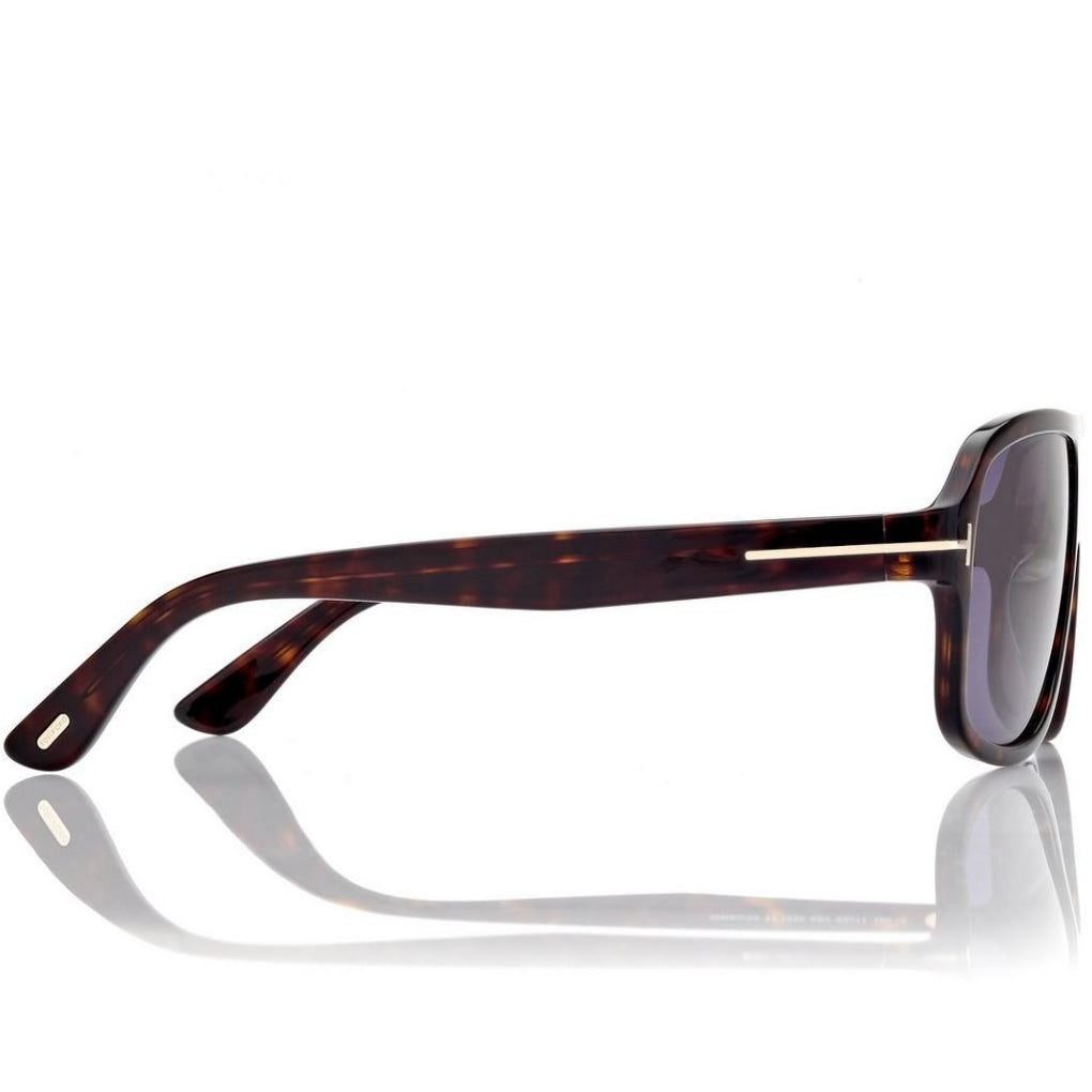 Tom Ford Men Pilot Frame Dark Havana Sunglasse