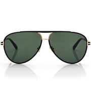 Tom Ford Women Pilot Frame Shiny Coal Black Sunglasses