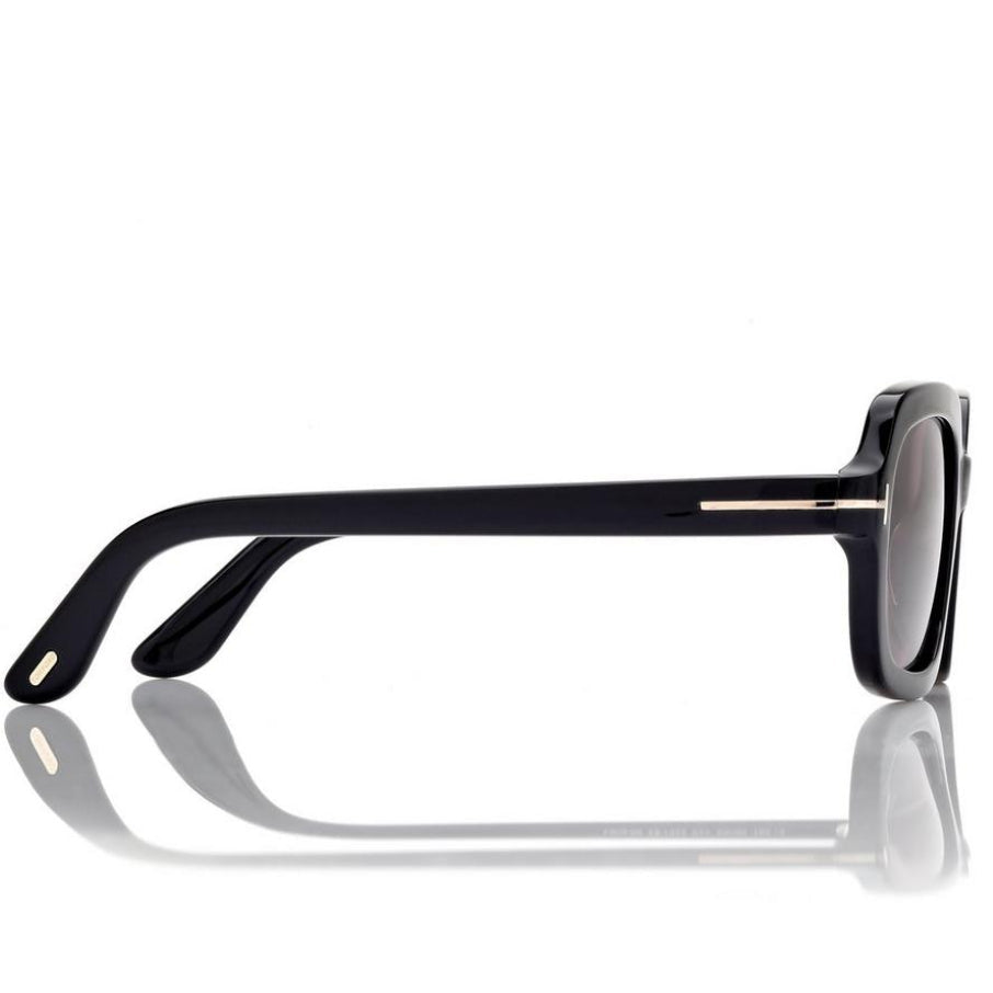 Tom Ford Women Rectangle Frame Mate Black Sunglasses