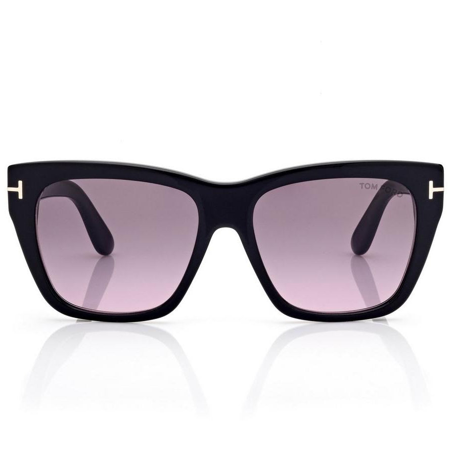 Tom Ford Women Butterfly Frame Steel Black Sunglasses