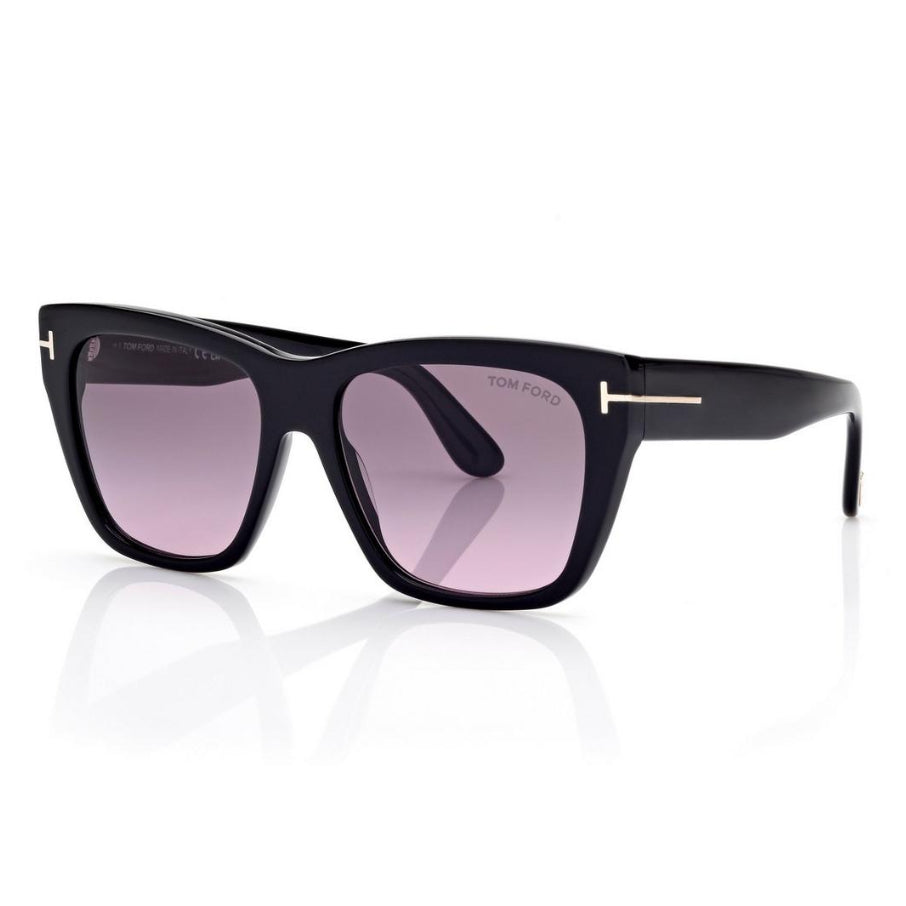 Tom Ford Women Butterfly Frame Steel Black Sunglasses