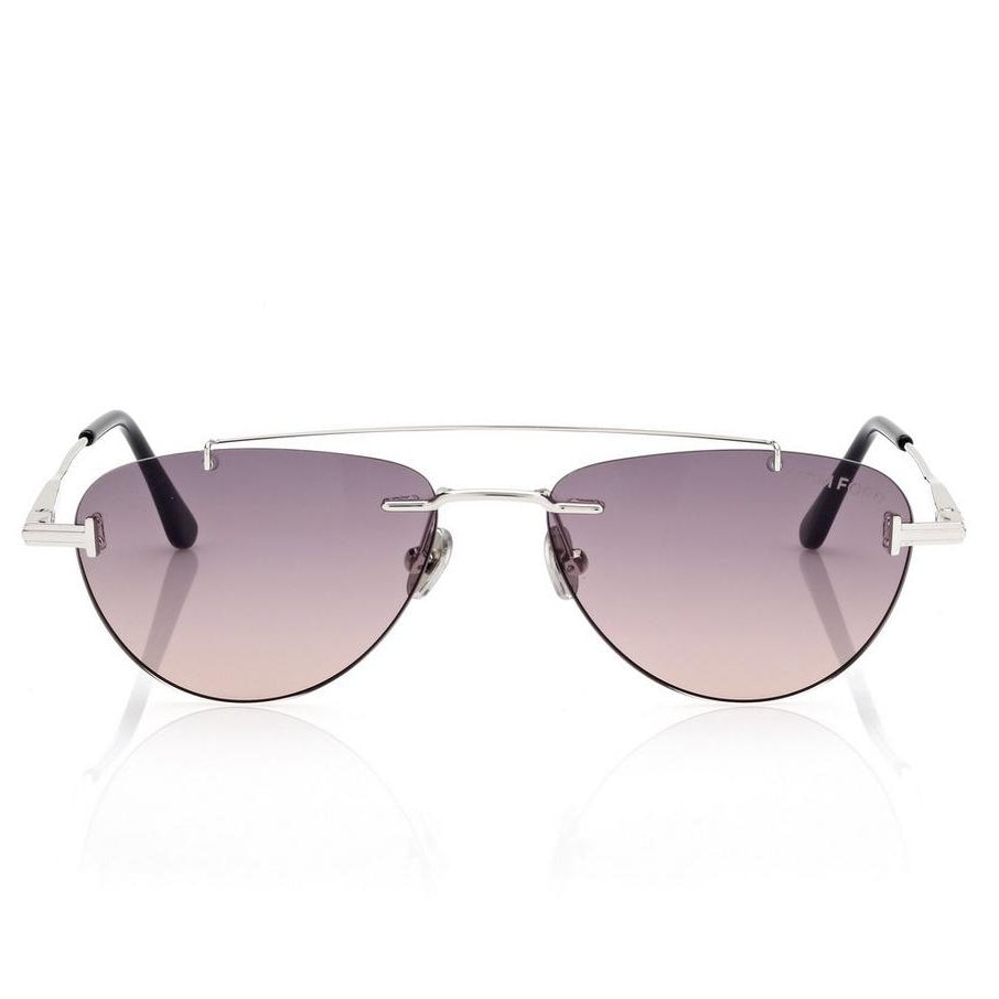 Tom Ford Women Navigator Frame Silver Sunglasses