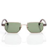 Tom Ford Women Architectural-cut Frame Gold Sunglasses