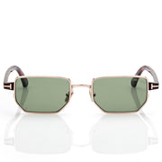 Tom Ford Men Irregular Frame Shiny Rose Gold Sunglasses