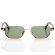Tom Ford Women Architectural-cut Frame Rose Gold Sunglasses