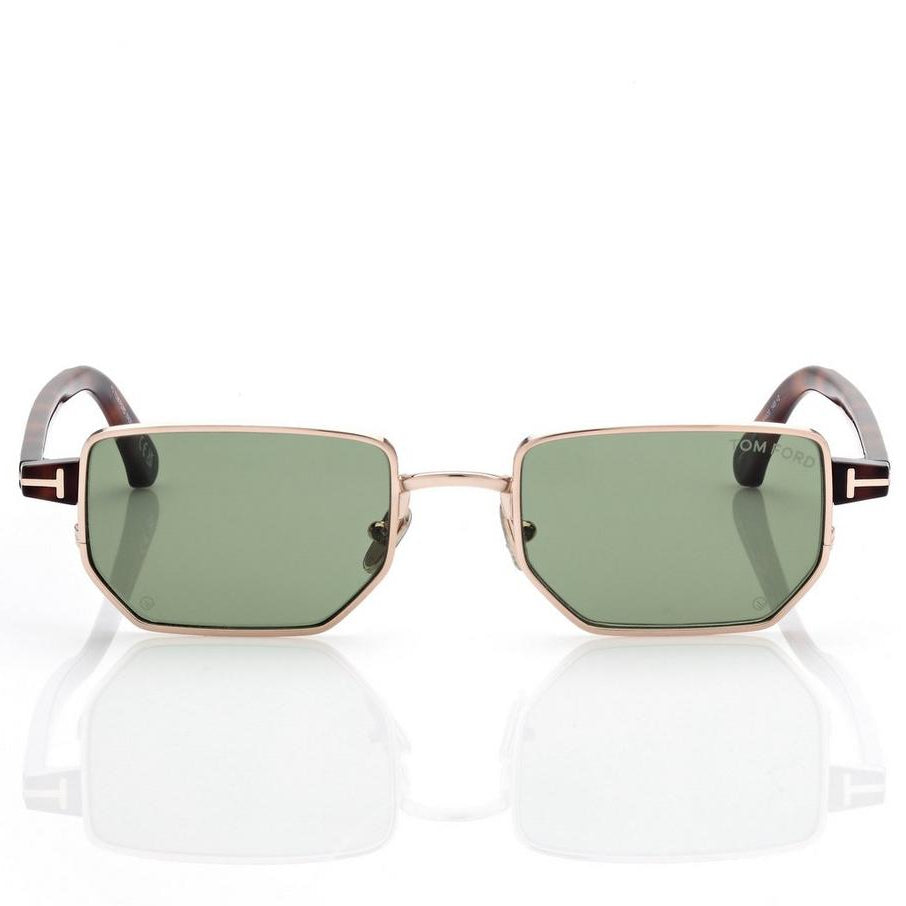 Tom Ford Women Architectural-cut Frame Rose Gold Sunglasses