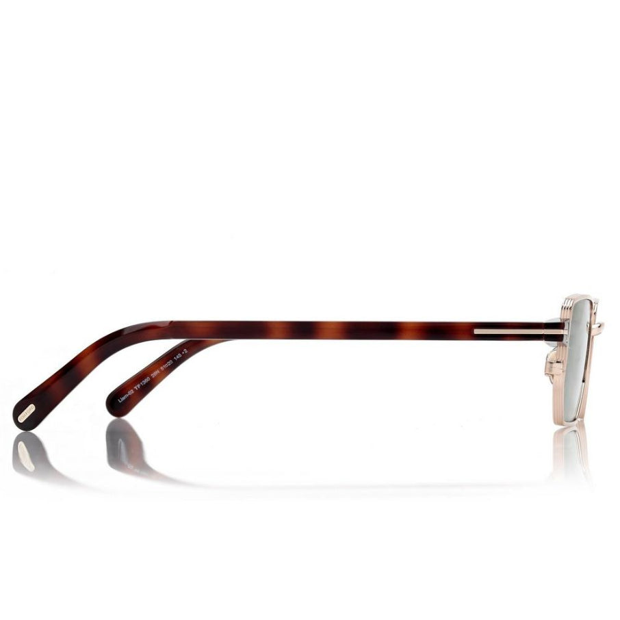 Tom Ford Women Architectural-cut Frame Rose Gold Sunglasses