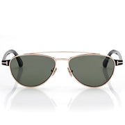 Tom Ford Men Irregular Frame Metalic Gold Sunglasse