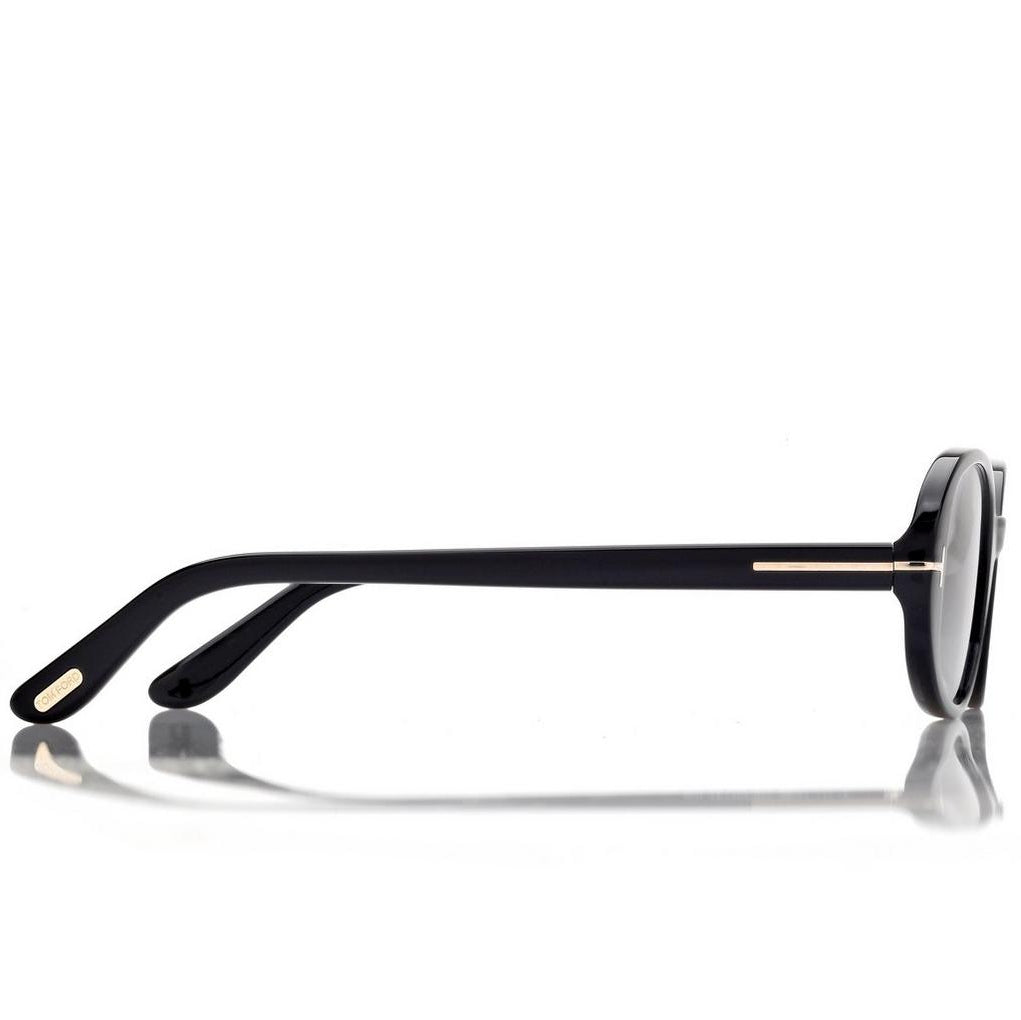 Tom Ford Women Oval Frame Black Sunglasses