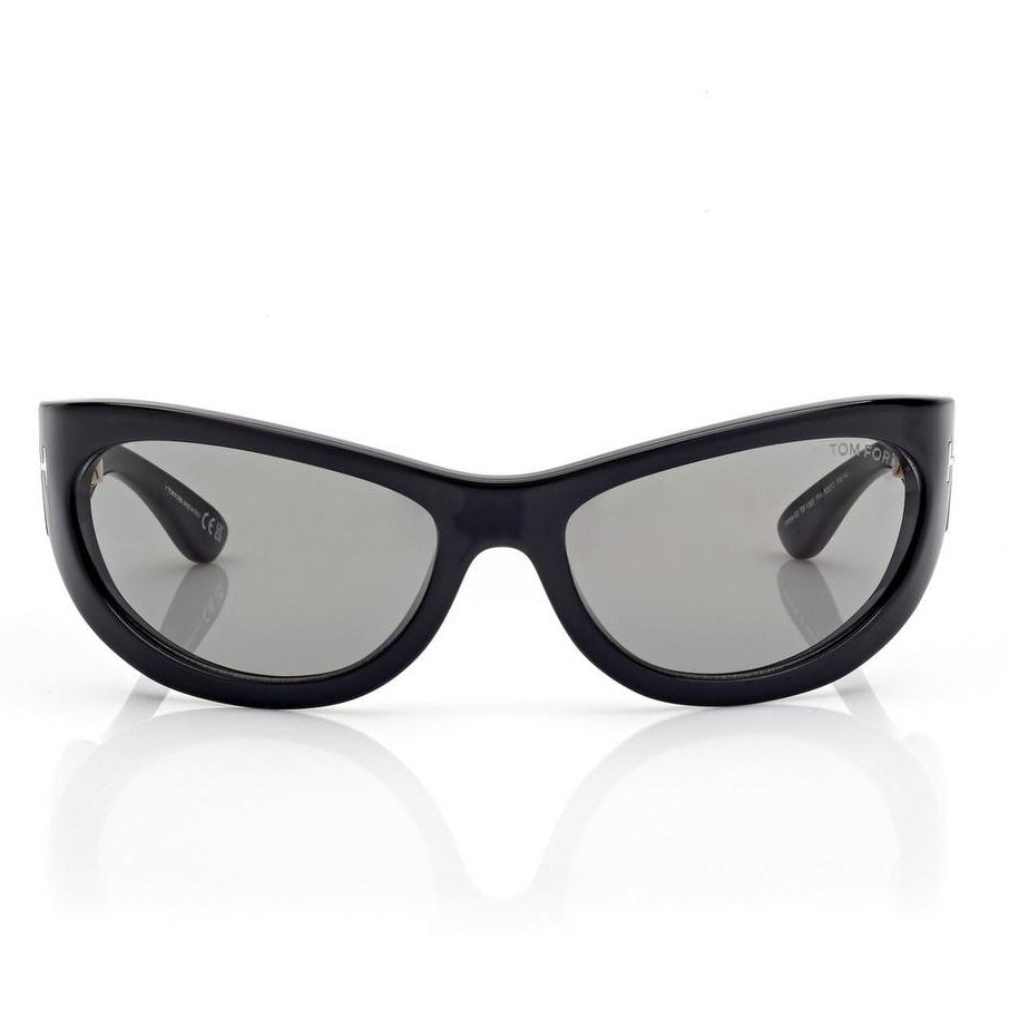 Tom Ford Women Cat Eye Frame Ink Black Sunglasses
