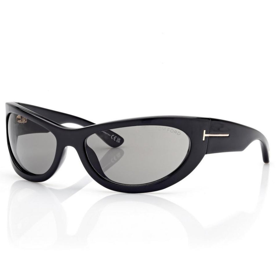 Tom Ford Women Cat Eye Frame Ink Black Sunglasses