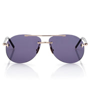Tom Ford Men Pilot Frame Shiny Gold Sunglasse