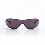 Tom Ford Women Mask Frame Shiny Smoky Black Sunglasses