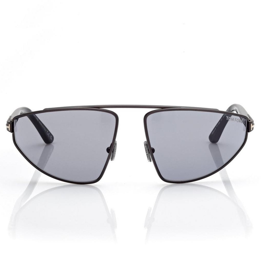 Tom Ford Men Irragular Frame Gunmetal Sunglasse