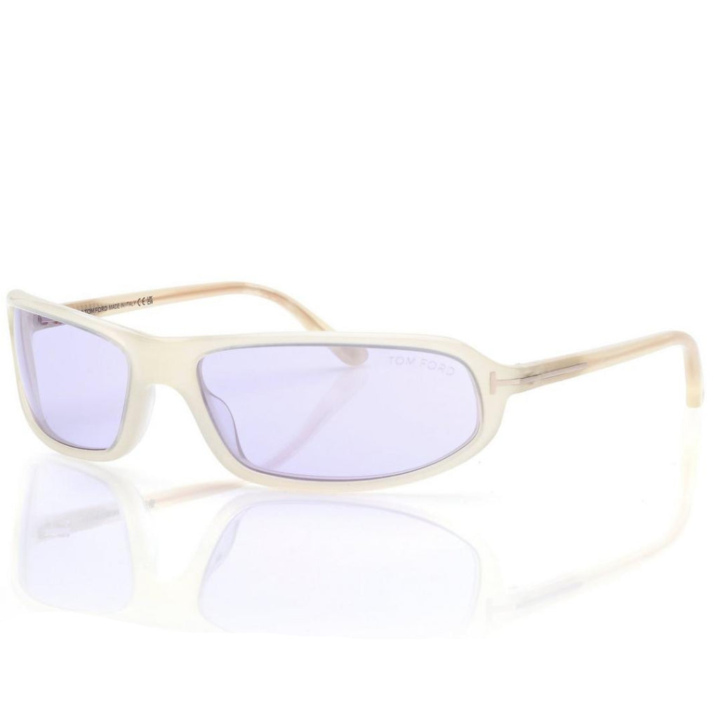 Tom Ford Men Rectangle Frame Beige Sunglasses