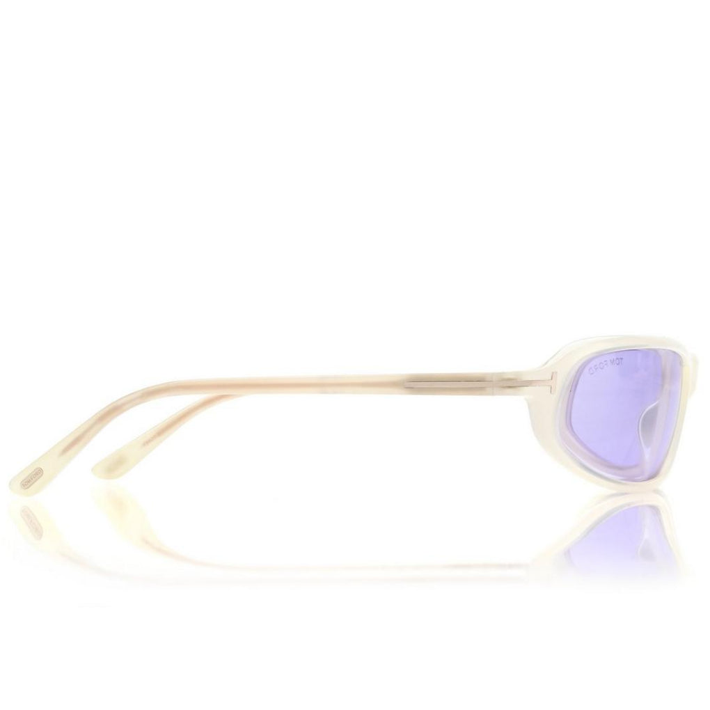 Tom Ford Men Rectangle Frame Beige Sunglasses