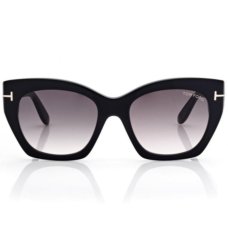 Tom Ford Women Butterfly  Frame Espresso Black Sunglasses