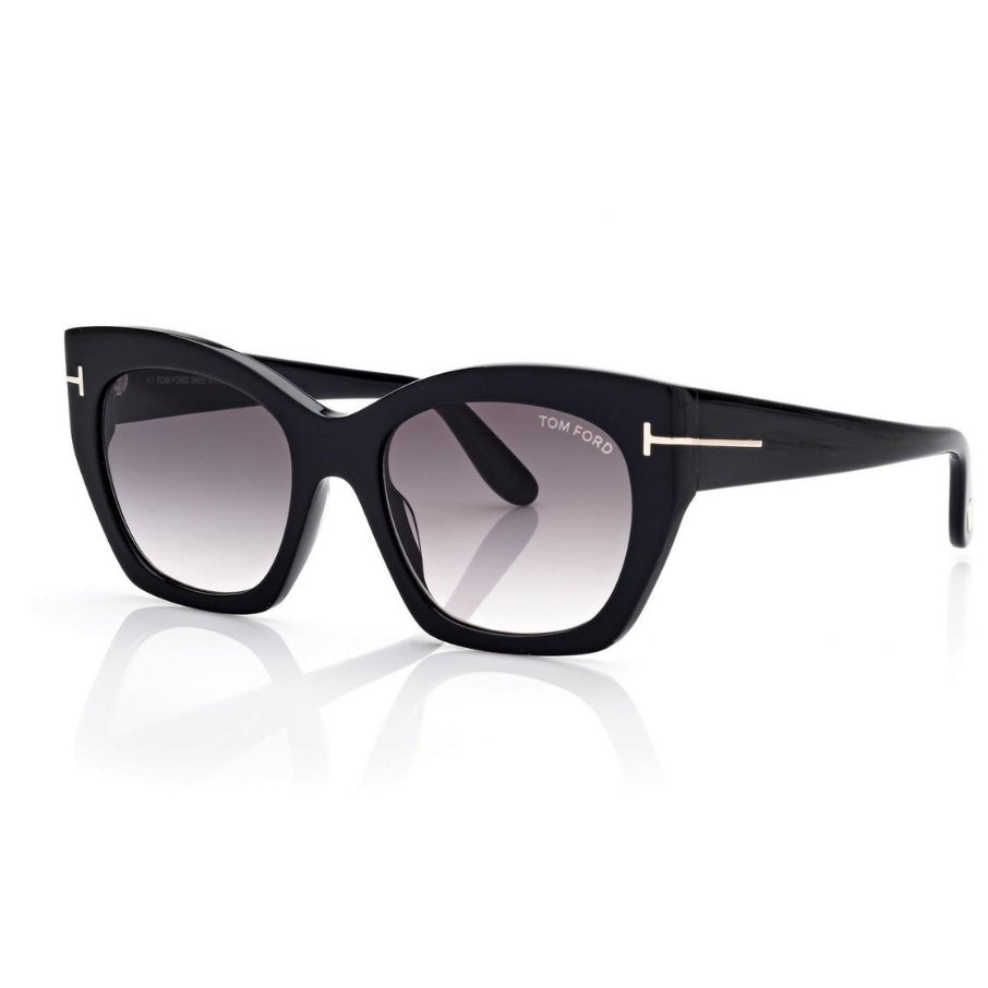 Tom Ford Women Butterfly  Frame Espresso Black Sunglasses